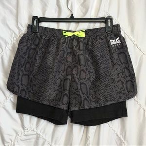 Everlast Gray and Black Athletic Shorts